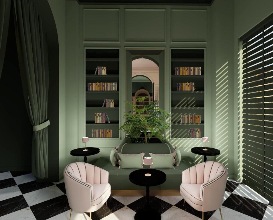 Hotel La Gemma 佛罗伦萨 外观 照片 The Library