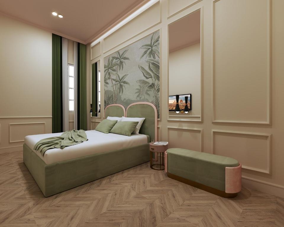 Hotel La Gemma 佛罗伦萨 外观 照片 3D rendering of a bedroom